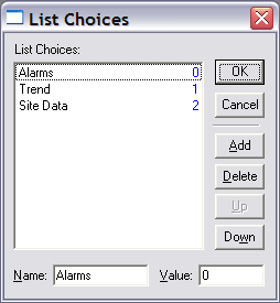 List Choices